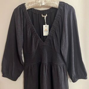 NWT Marine Layer Florence vintage slub midi dress